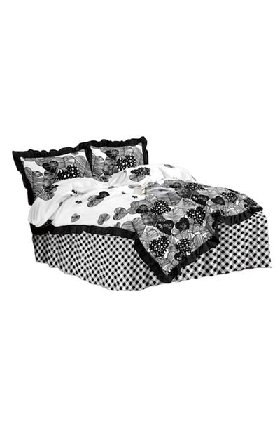 OEM Double Bedding Set, Ruffled Sheet, Spring, Finet, 4 Pieces, 2 Persons, Non Colors, 200x230cm
