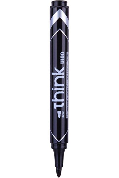 Deli , Think Tip Low Bullet 1.5mm, Permanent Marker, Black