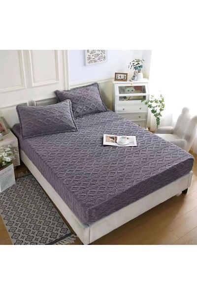 OEM Bed sheet and 2 pillowcases, Cocolino, Knit, Uni, 3 pieces, for 2 persons, 180x200cm, Light Gray