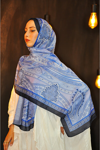 MSCARFS شال حريري من القطن بنمط الجذر