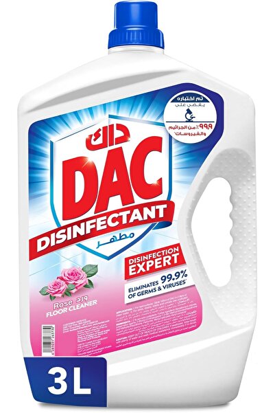 DAC داك منظف ارضيات مطهر، برائحة الورد، 3لتر