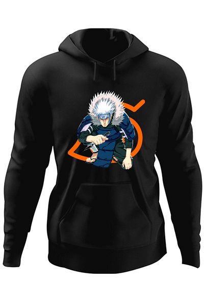 OEM Men's Hoodie Naruto Senju Hashirama Anime Chain