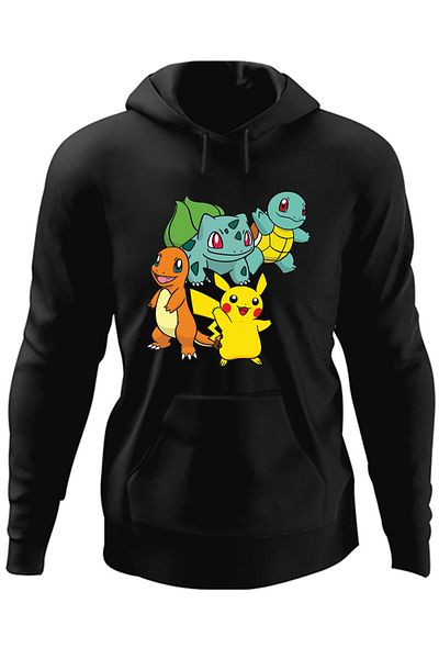 OEM Hanorac barbati Pokemon Go Cards Pikachu Bulbasaur