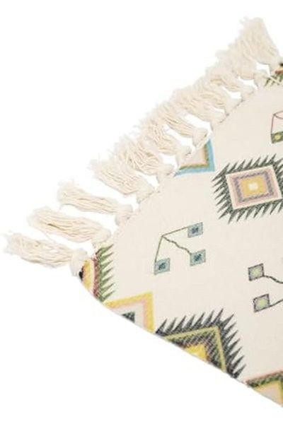 mastergold Handwoven Modern Wool Rug with Tassels 110x60 cm