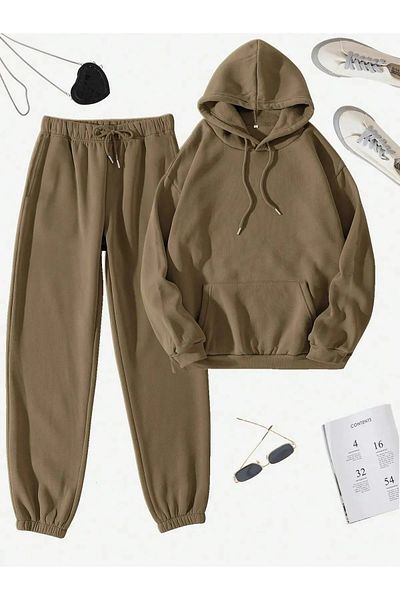 DAXİS Sportwear Company 2-Piece Set - Unisex Hooded Tracksuit Set Daxi̇s Sportwear Company