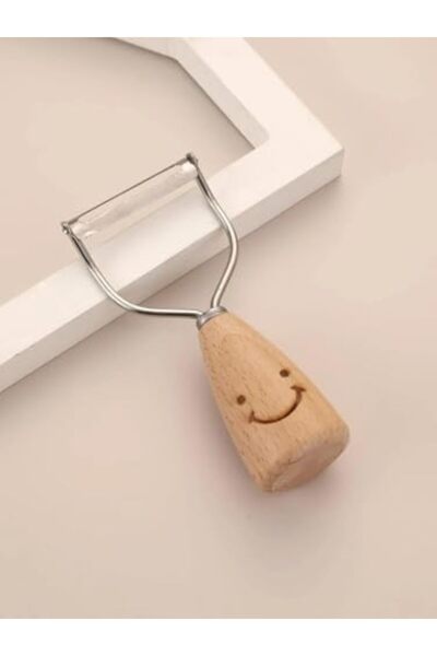 mastergold Small Stainless Steel Grater with Wooden Handle for Cheese, Ginger, Cucumbers, Potatoes, and Vegetab