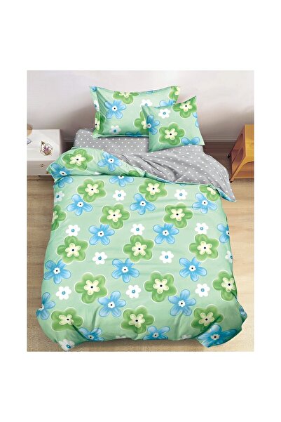 OEM Bed Linen, Finet, 4 pieces, 1 person, Floral Pastel Print, 200x220cm