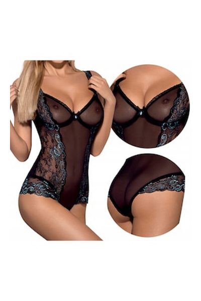 obsessive Body sexy, Obsessive, Amanta, 2XL/3XL, Negru