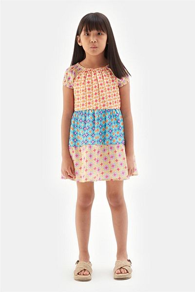 Tyess Girl Patterned Dress