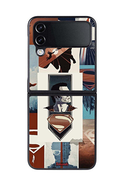 Tolwak غطاء حماية لهاتف سامسونج جالاكسي زد فليب 4 برسومات سوبرمان