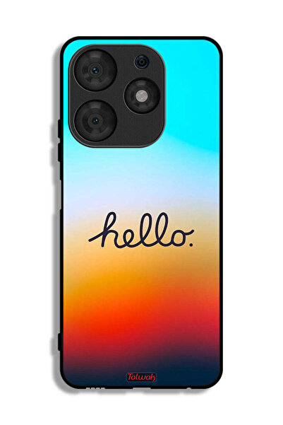 Tolwak Tecno Spark 10 Pro Protective Case Cover Hello