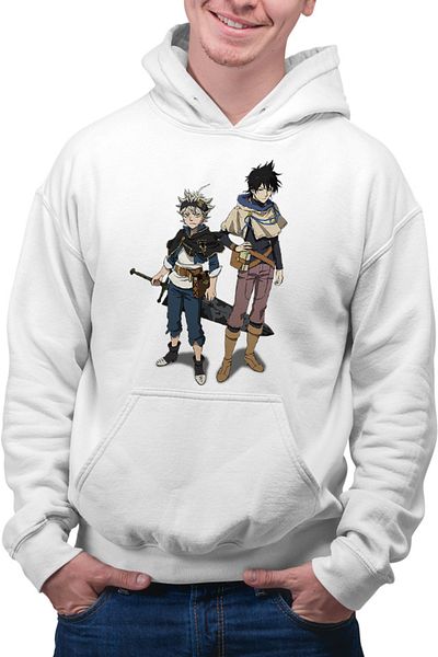 OEM Men's Hoodie Black Clover Asta Yuno Sword Magical World