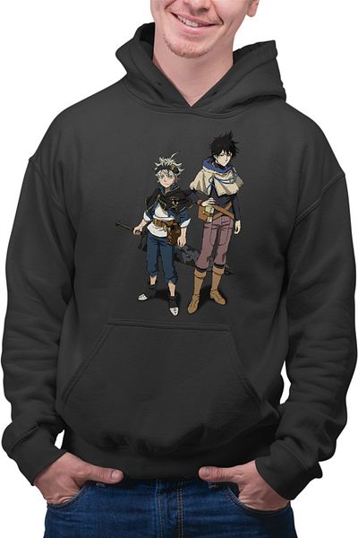 OEM Men's Hoodie Black Clover Asta Yuno Sword Magical World