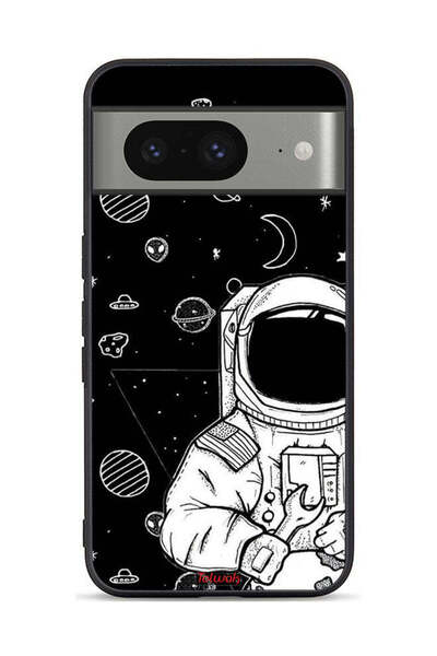 Tolwak Google Pixel 8 Protective Case Cover Astronaut Art