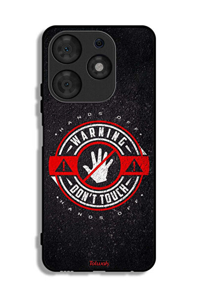 Tolwak Tecno Spark 10 Pro Protective Case Cover Warning Do Not Touch