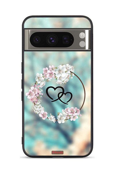 Tolwak Google Pixel 8 Pro Protective Case Cover Hearts In Ring Art