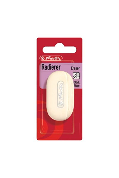 Herlitz Eraser Speck Oval, Color White, Material Rubber, Dimensions 4.9x11x1....