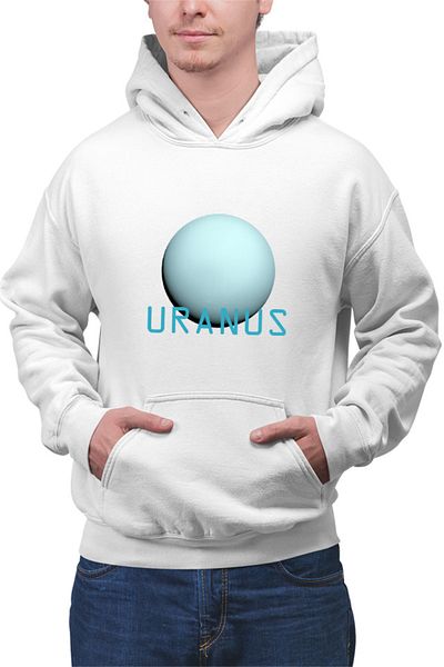 OEM Men's Hoodie NASA Uranus Huge Celestial Moon Gas Gravity