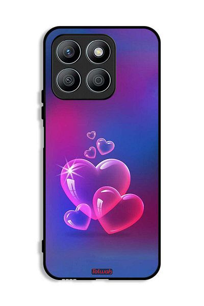 Tolwak Honor X8b Protective Case Cover Water Hearts