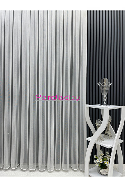 PERDECITY Striped Glitter Tulle Curtain Suitable for Any Room 1X3 Tight Pile Ironing Does Not Ask for Wrinkles