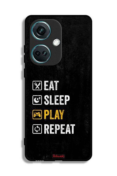 Tolwak غطاء حماية OnePlus Nord CE3 مع خاصية Eat Sleep Play Repeat