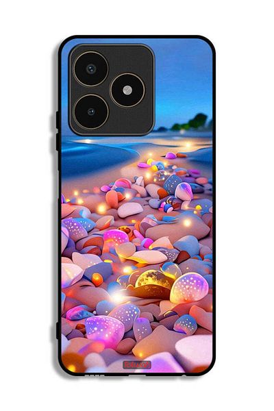 Tolwak Realme C53 Protective Case Cover Stones Art