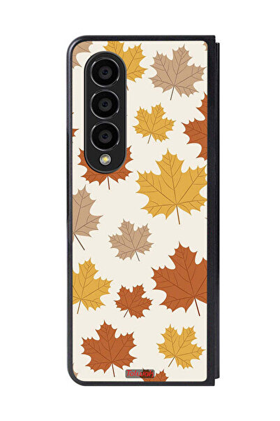 Tolwak غطاء حماية لهاتف سامسونج جالاكسي زد فولد 4 بنقشة أوراق الخريف