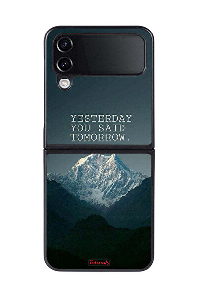 Tolwak غطاء حماية لهاتف سامسونج جالكسي زد فليب 4 - أمس قلت غدًا