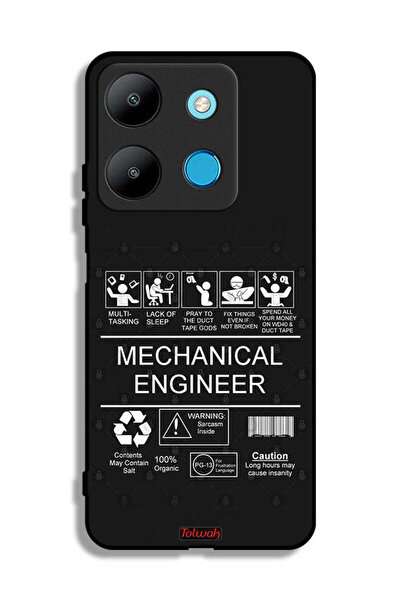 Tolwak غطاء حماية لهاتف Infinix Smart 7، ملصق مهندس ميكانيكي