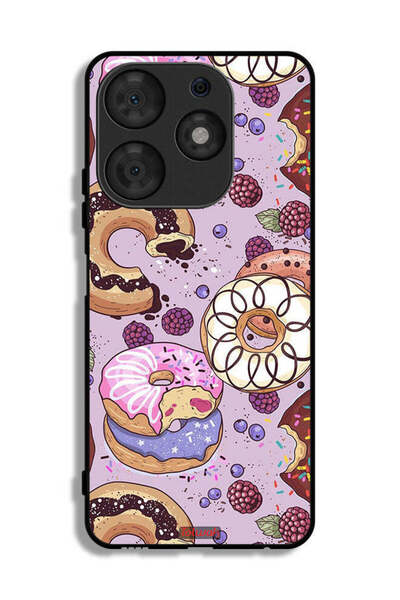 Tolwak غطاء حماية لهاتف تكنو سبارك 10 برو برسومات دونات