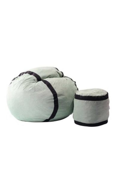 Pufrelax Matusalem Armchair Set with Ottoman (footrest), Textile Material - Light Mint