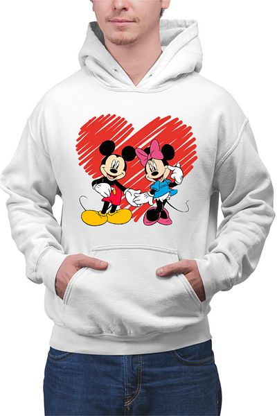 OEM Men's Hoodie Mickey Mouse Minnie Dance Couple Elegance Lovers