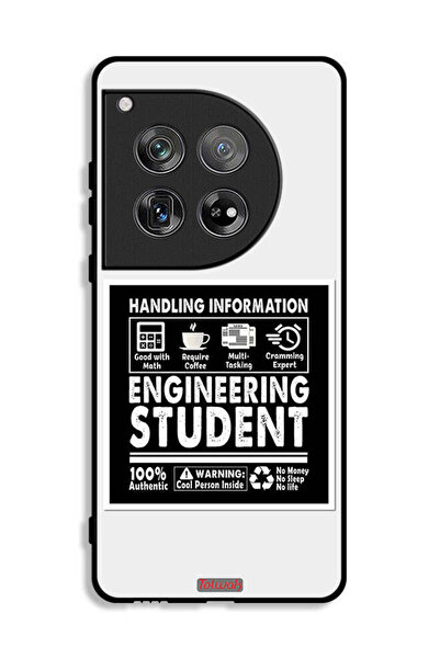 Tolwak غطاء حماية لهاتف OnePlus 12 - ملصق طالب هندسة