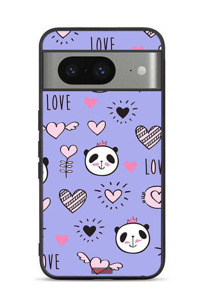 Tolwak غطاء حماية لجهاز جوجل بيكسل 8 بتصميم الحب والباندا