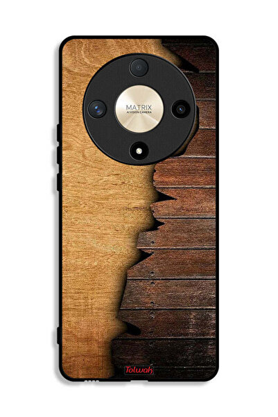 Tolwak Honor X9b Protective Case Cover Vintage Wood Pattern