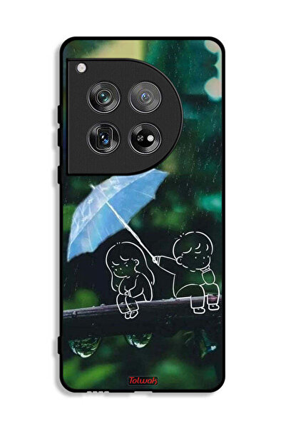 Tolwak غطاء حماية لهاتف OnePlus 12 بنمط زوجين من الفن التجريدي