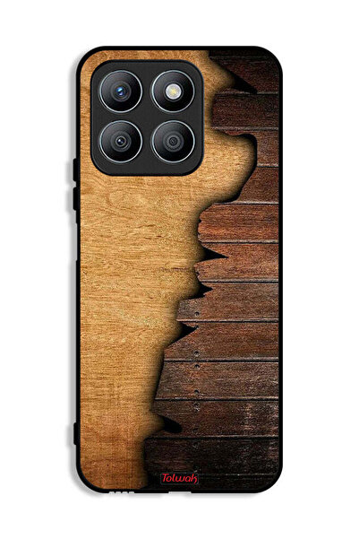 Tolwak غطاء حماية لهاتف Honor X8b بنمط خشبي عتيق