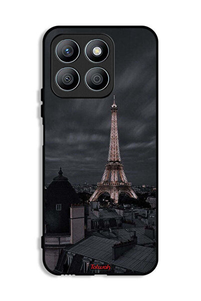 Tolwak غطاء حماية لهاتف Honor X8b بتصميم برج إيفل في الليل