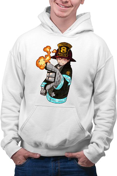OEM Men's Hoodie Fire Force Kusakabe Shaman Shounen Manga
