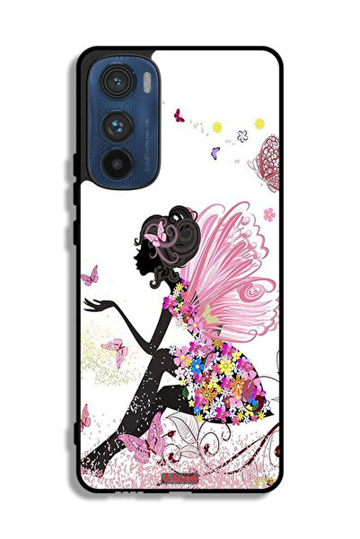 Tolwak Motorola Edge 30 Protective Case Cover Butterfly Girl Artwork