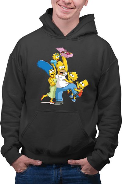 OEM Hanorac Barbati The Simpsons Donut Lovers Kids Funny Life Mother