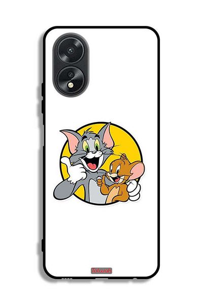 Tolwak Oppo A38 Protective Case Cover Tom And Jerry