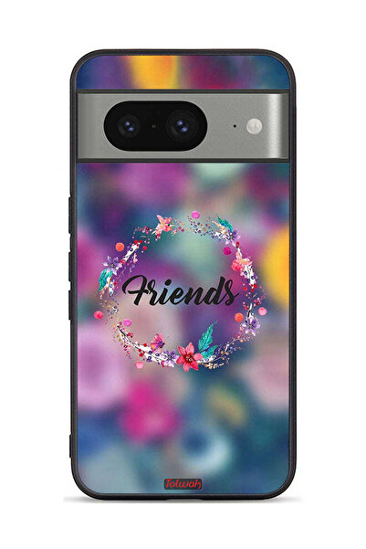 Tolwak غطاء حماية لهاتف Google Pixel 8 بتصميم خاتم "أصدقاء الزهور"