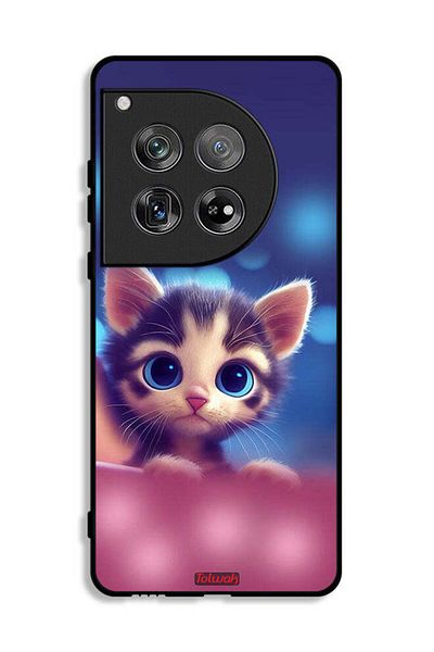 Tolwak OnePlus 12 Protective Case Cover Little Cat