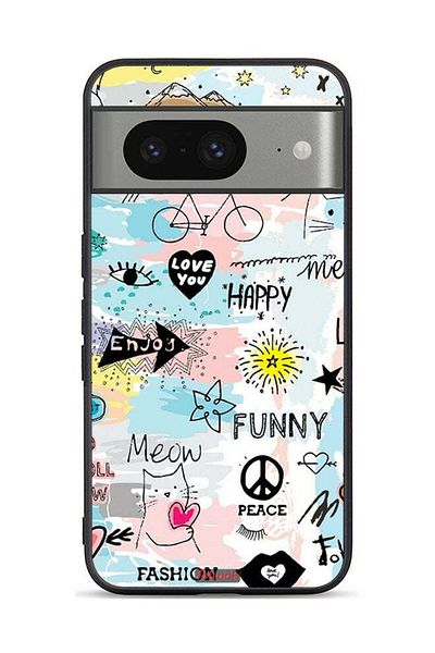 Tolwak Google Pixel 8 Protective Case Cover Love You Tags