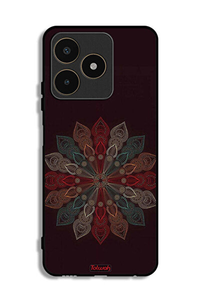 Tolwak غطاء حماية لهاتف Realme C53 بتصميم زهرة ماندالا