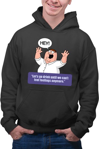 OEM Hanorac Barbati Family Guy Father Stewie Telegram Sticker Quotes