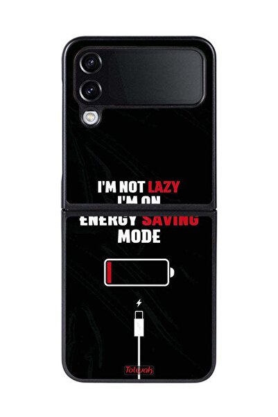 Tolwak غطاء حماية لهاتف Samsung Galaxy Z Flip 4 - أنا لست كسولاً، أنا في وضع ...
