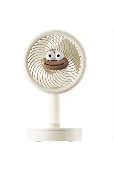 Everest EFN14 Krem 1200mAh 3 Hız Kademeli Masaüstü USB Fan