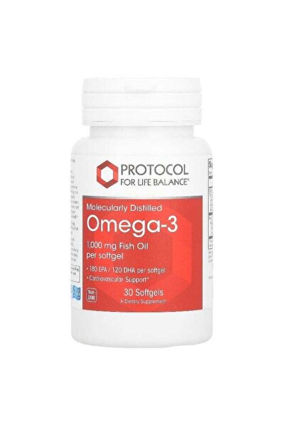 Protocol For Life Balance , أوميجا 3، 1000 مجم، 30 كبسولة هلامية